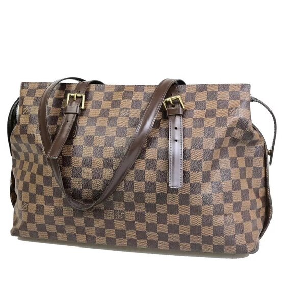 LOUIS VUITTON Chelsea Shoulder Tote Bag Damier Leather BN France - Picture 1 of 14